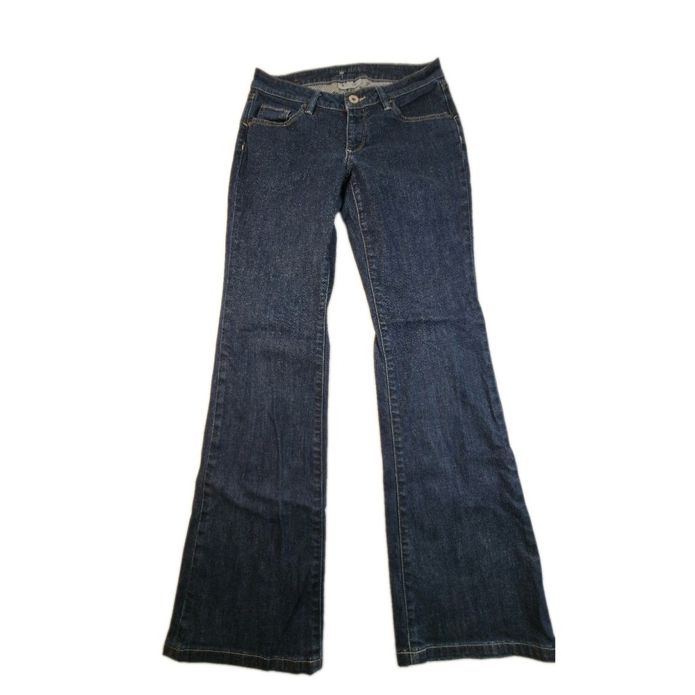 Banana Republic Urban Boot Cut Jeans Womens Size 6 Dark Wash Low Rise Stretch
